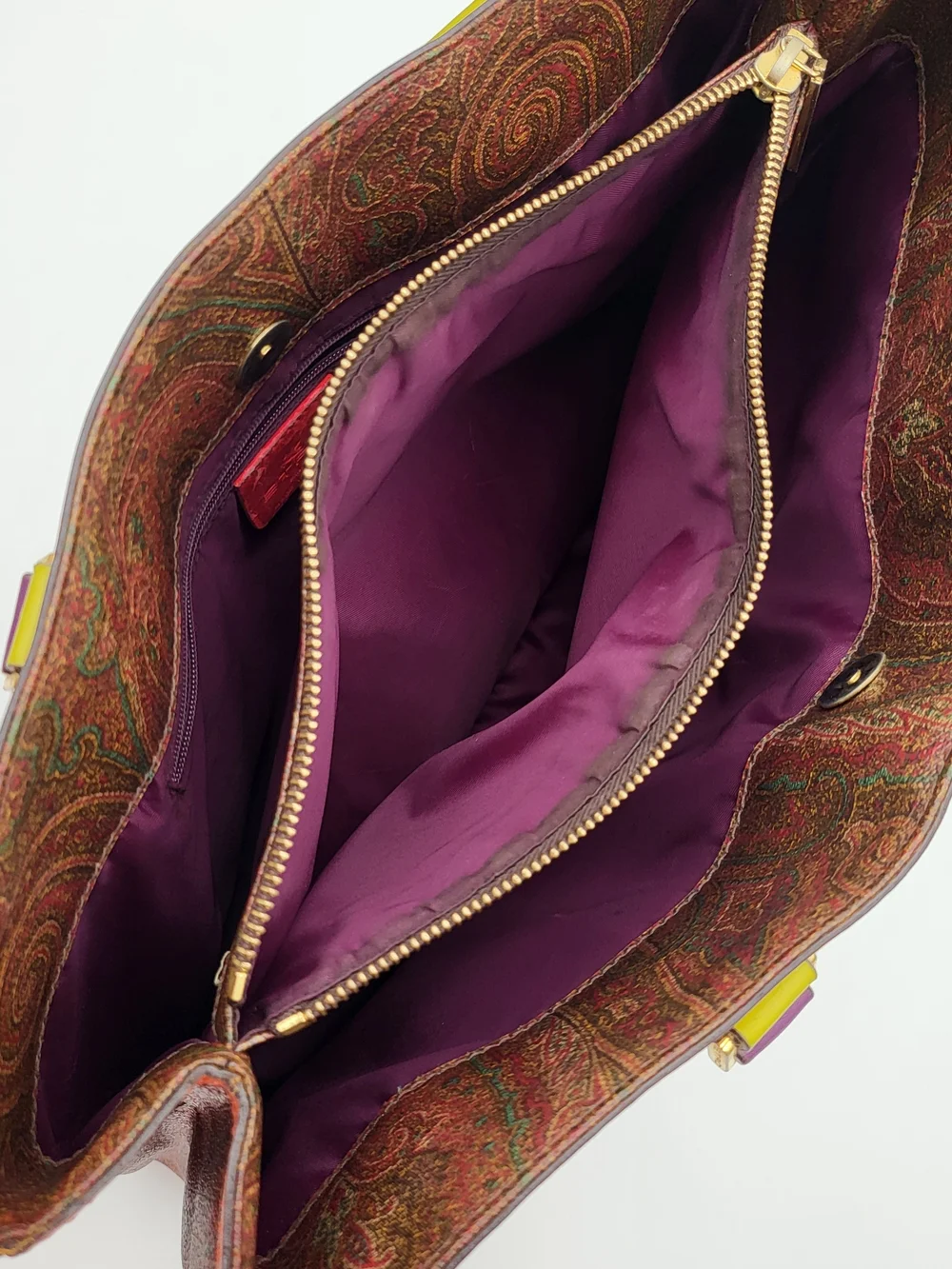 Etro Multicolor Paisley Pattern MM Tote Bag. Authentic..